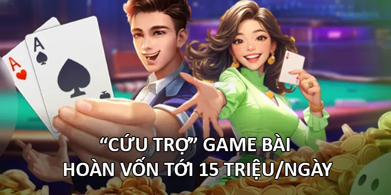 Khuyến Mãi FM88 3 “Cứu trợ” game bài – Hoàn vốn tới 15 triệu/ngày