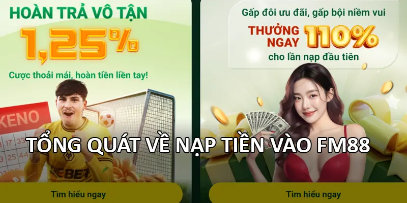 Tổng quát về nạp tiền vào FM88